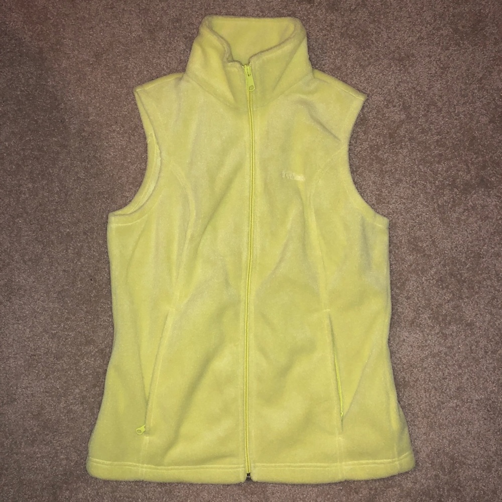 Lemon Yellow Columbia Vest
